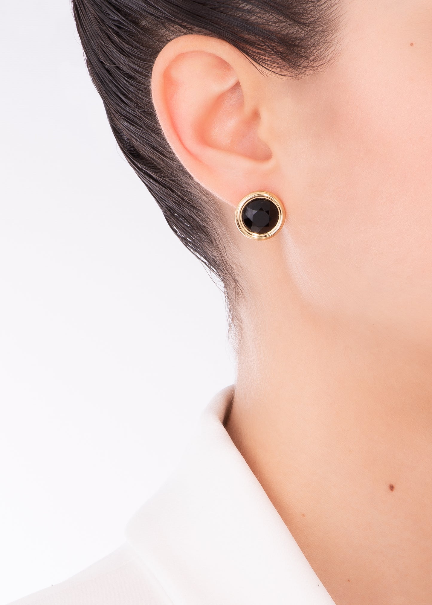 EARRINGS "NERO TONDO"