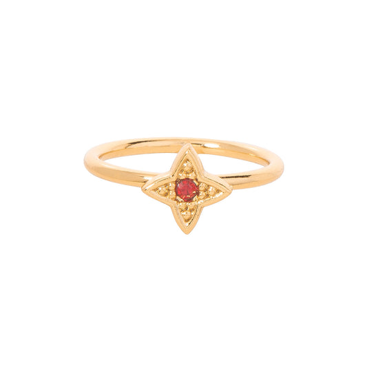 RING "STELLA ROSSA"