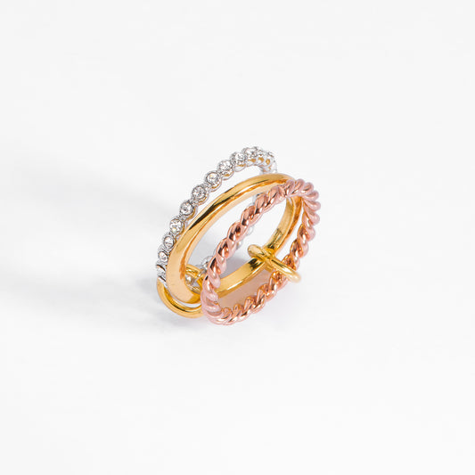 RING "ROSA DOPPIA"