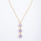 NECKLACE ”COLLANA  CON PIETRA LILLA "